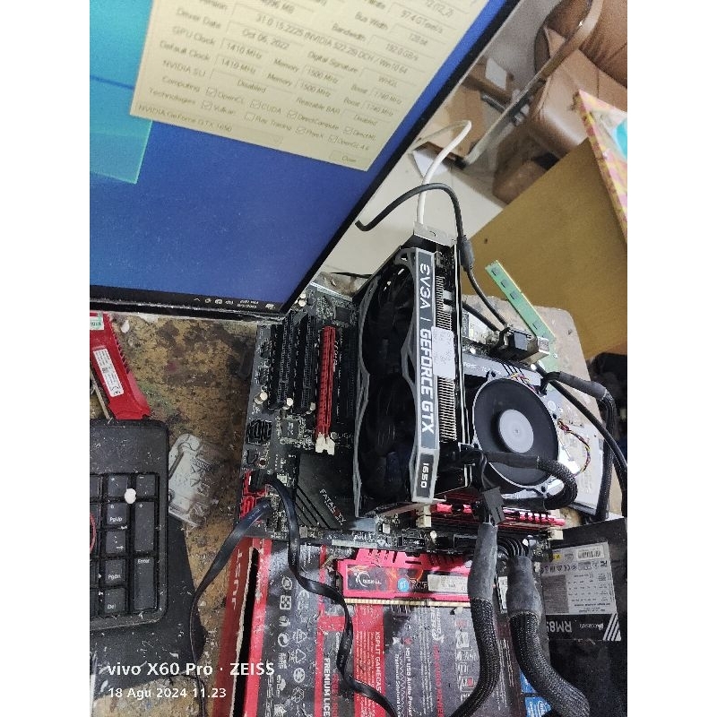 vga evga gtx1650 4gb 128bit ddr6
