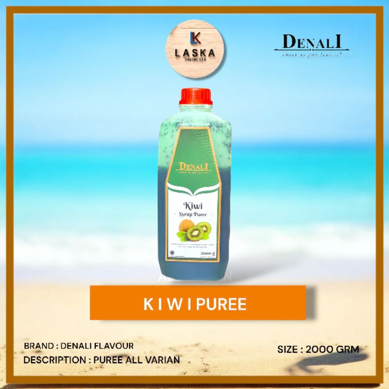 

Kiwi Puree Merk Denali 2 liter - Denali Kiwi Puree - Sirup Concentrate buah