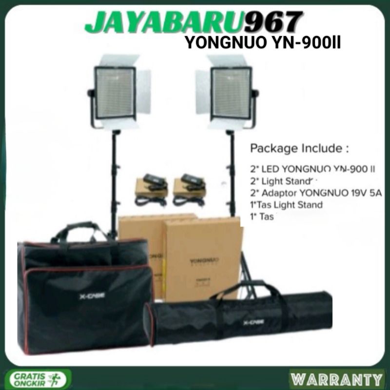 YONGNUO YN-900II,YN 900II,YN 900 II PAKET LED LAMPU STUDIO LIGHTING