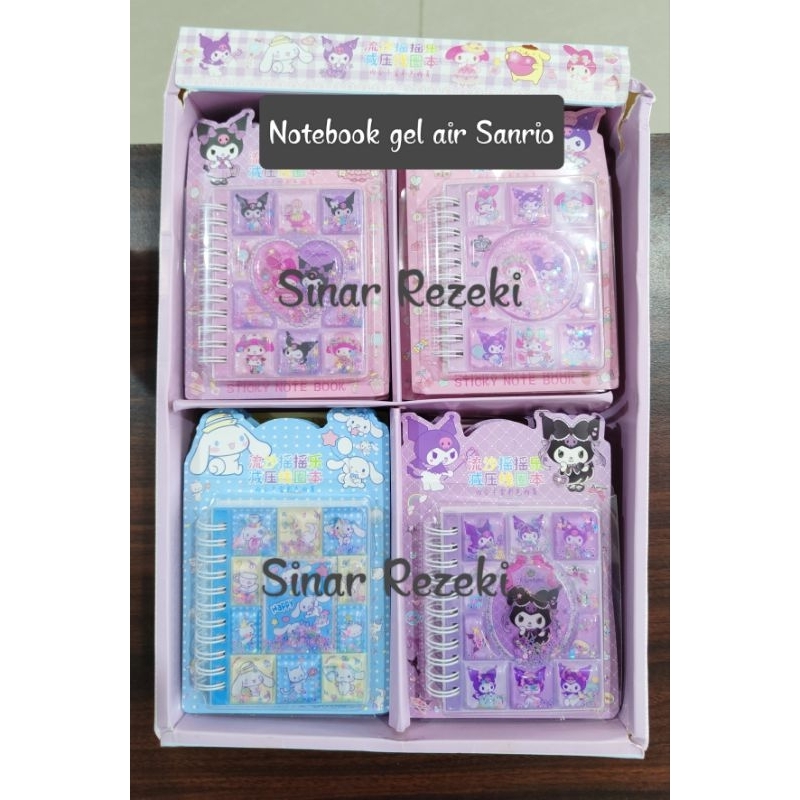 

1 buah!!Notebook gel air sanrio/notes book/notesbook sanrio/buku memo lucu murah sanrio kuromi melody