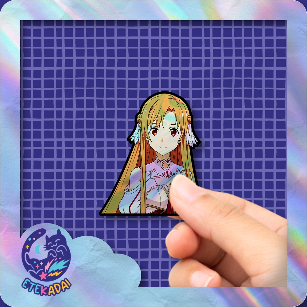 

Stiker Hologram Anime Sword Art Online Asuna Yuuki