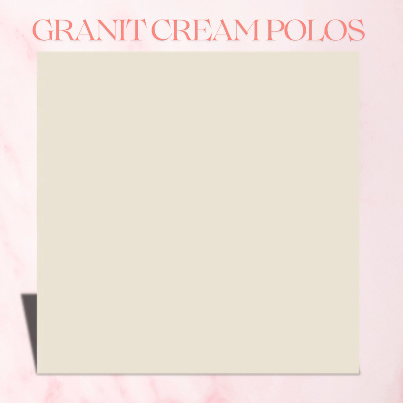 Keramik Lantai 60x60 Granit Rixo Cream | Keramik Lantai Kamar Tidur / Tangga | Permukaan Licin