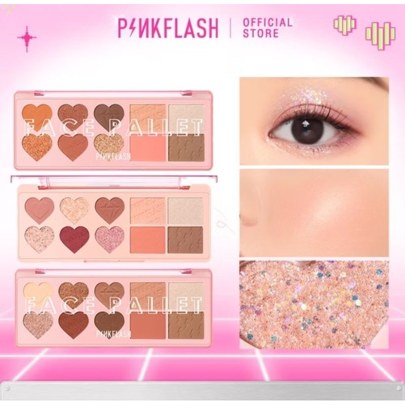 PINKFLASH OhMyLove 4 In 1 Multiple Eyeshadow Blush Highlighter Contour