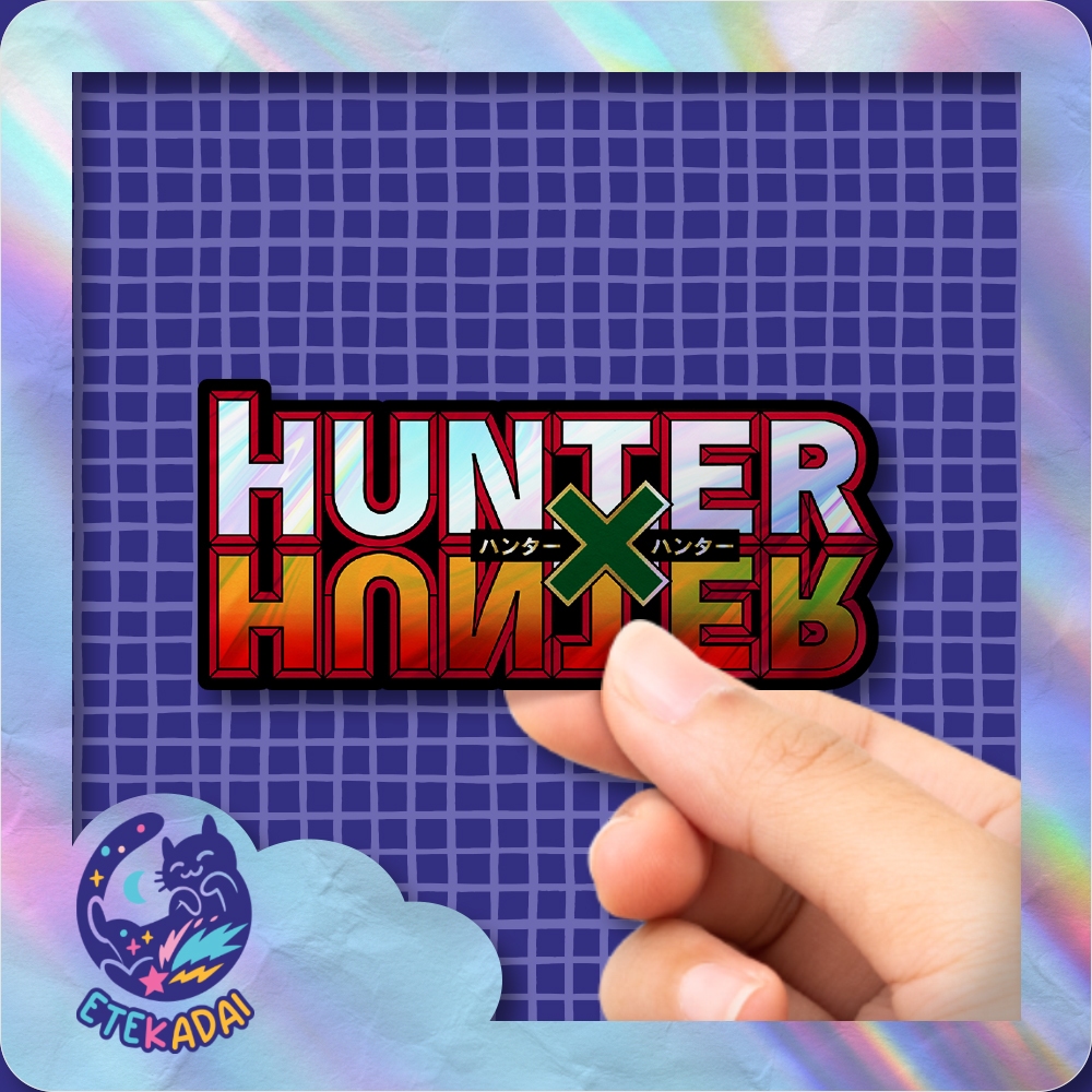 

Stiker Hologram Anime Hunter X Hunter Text Logo