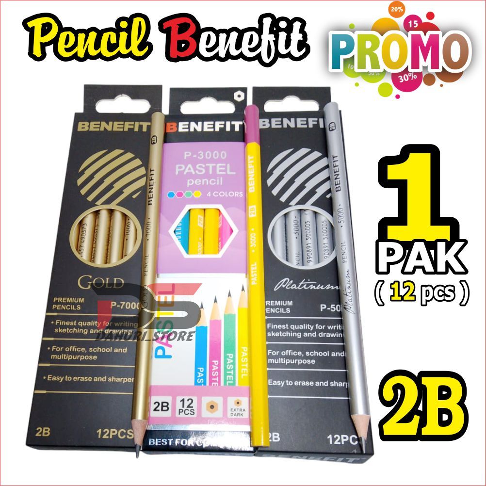 

PROMO PENSIL 2B PENSIL BENEFIT 2B PENCIL LUCU DAN KEREN HARGA 1 pak ( 12 PCS)
