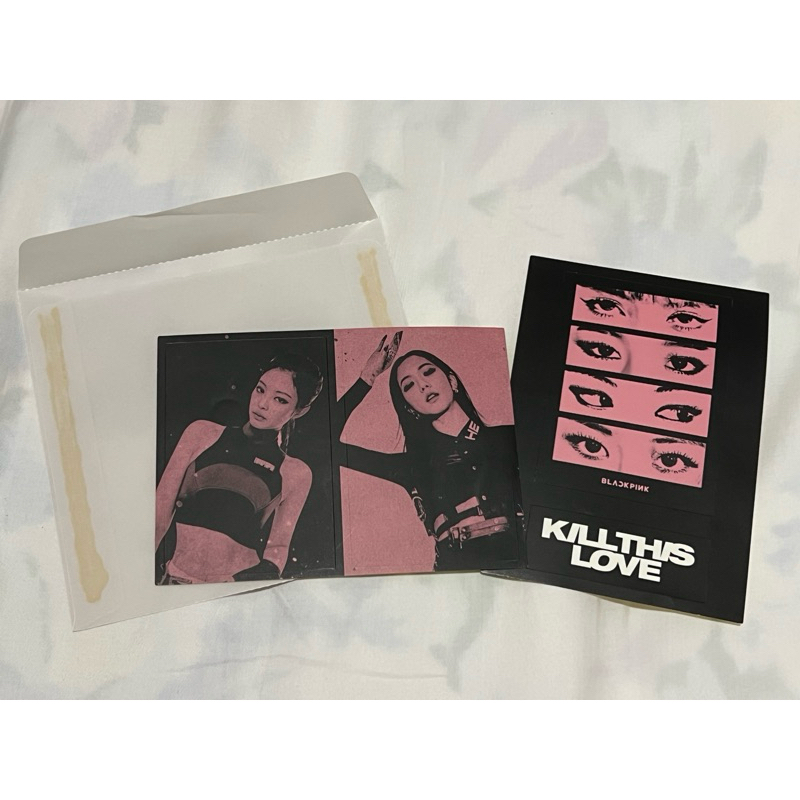 official blackpink stickers+envelope  kill this love album