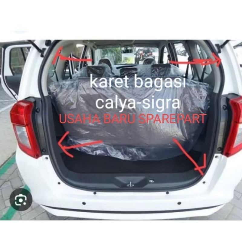 karet peredam suara pintu bagasi mobil calya Sigra