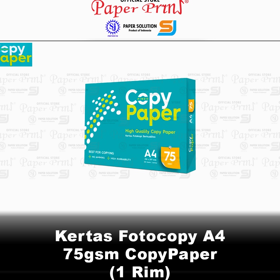 

JGWQ99762 Kertas Fotocopy HVS A4 75gr CopyPaper 1 Rim