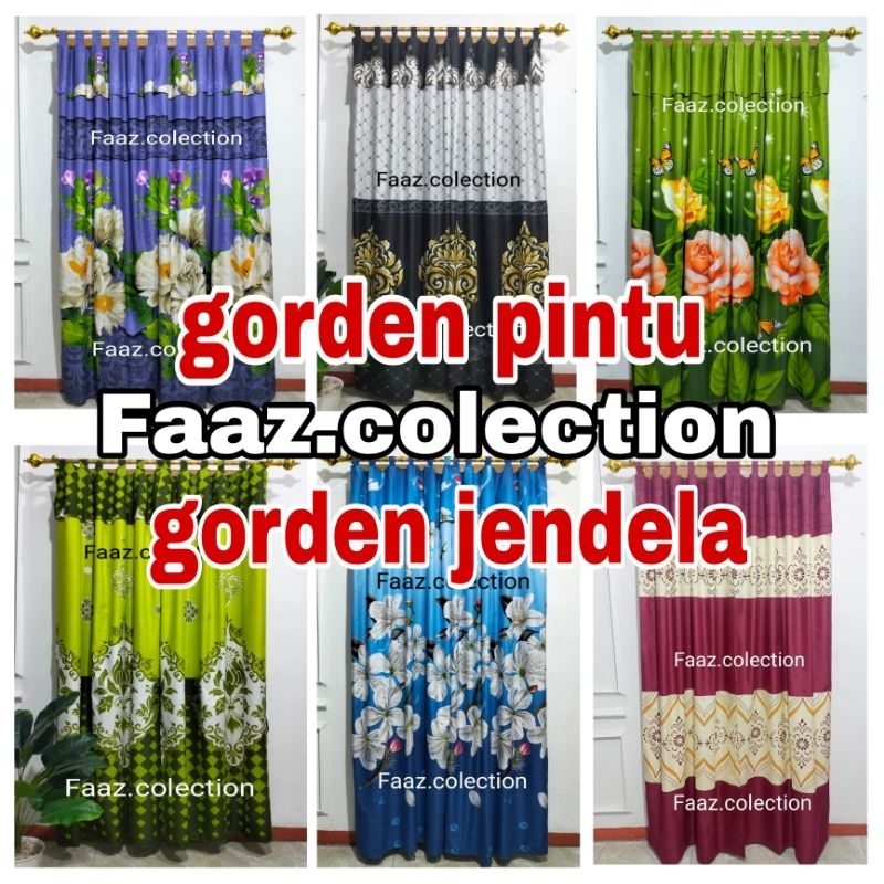 gorden pintu gorden jendela minimalis gordeng pintu kamar