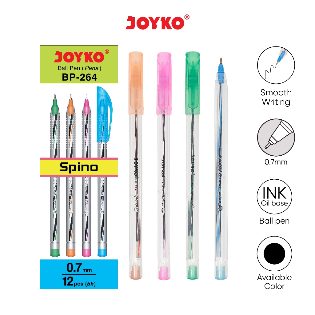 

Ball Pen Pulpen Pena Joyko BP-327 Maze 0.7 mm 1 Box 12 Pcs