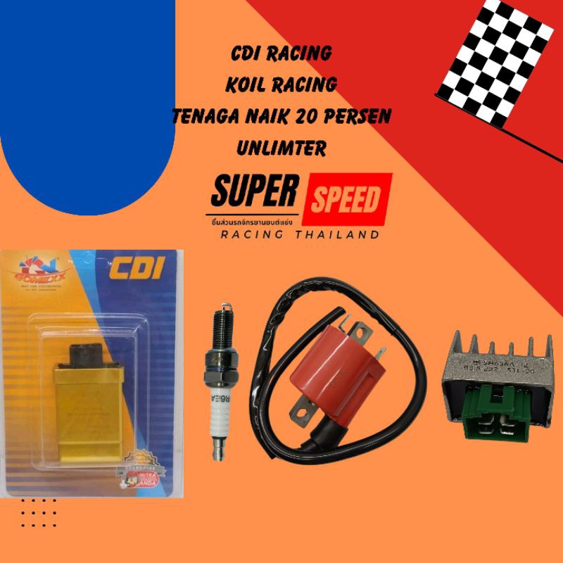 CDI Racing No Limit Satria FU Lama Non AHO 2006-2010 SATRIA FU AHOO-SMASH-SHOGUN 110-SPIN125-TORNADO