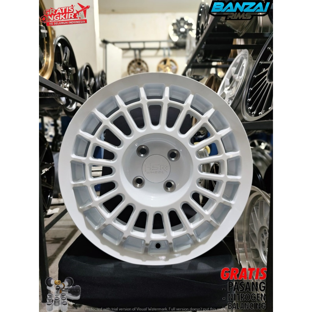 Velg Mobil Calya Ring 15 Velg Racing Model Terbaru Hsr Futbuls R 15 Lebar 65 Rata Warna Putih