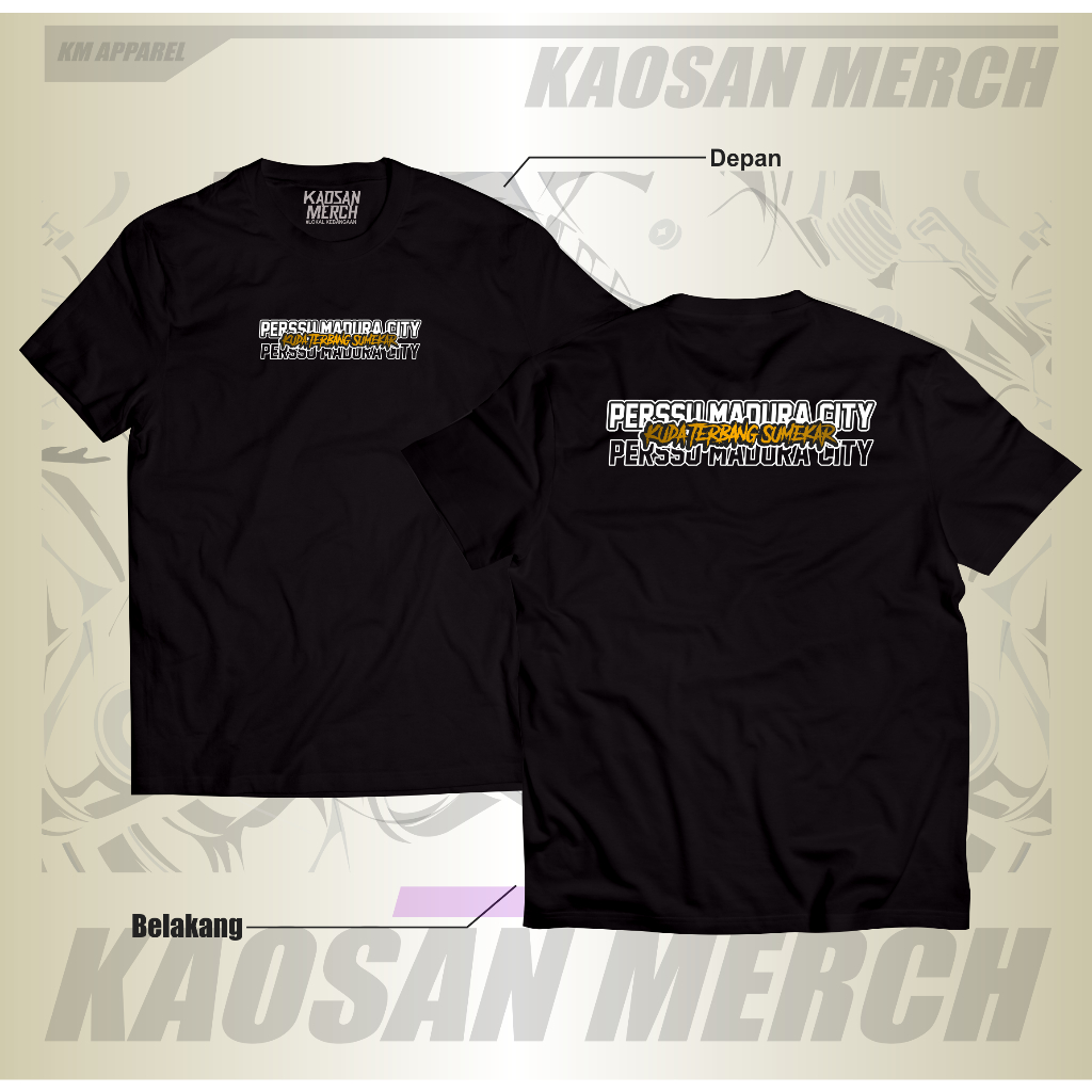 Kaos Suporter Perssu Madura City Tshirt Perssu Madura City Cotton combed