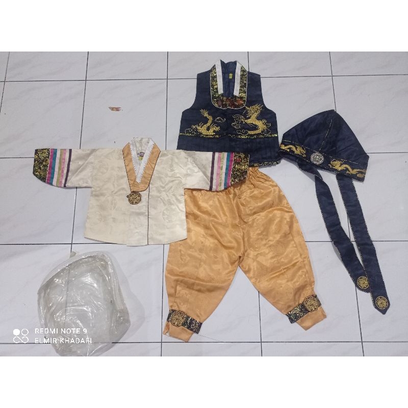 hanbok ori anak laki-laki preloved