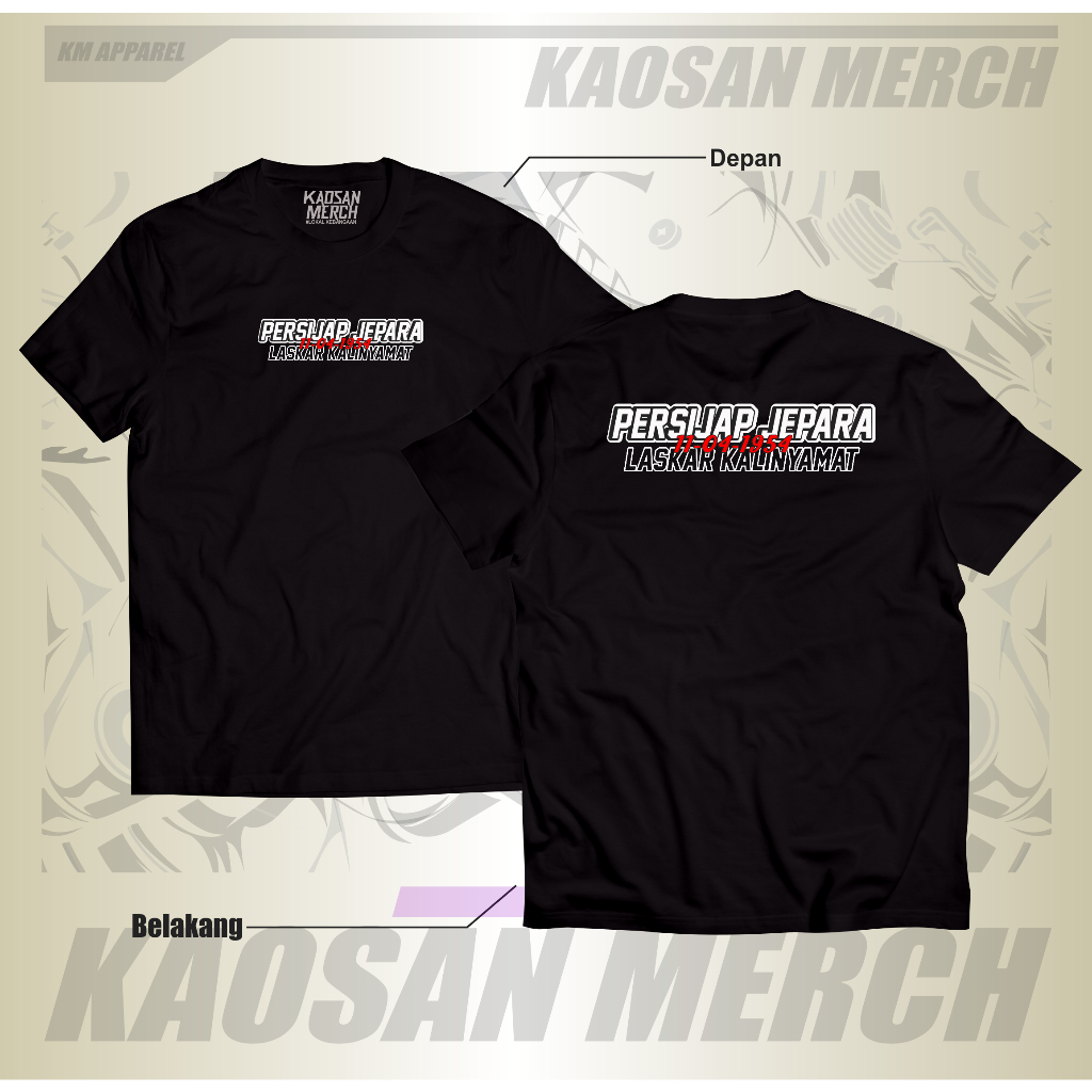 Kaos Suporter Persijap Jepara Tshirt Persijap Jepara Cotton combed