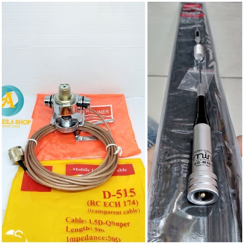 Paket Antena Radio Rig Dual band bagus murah