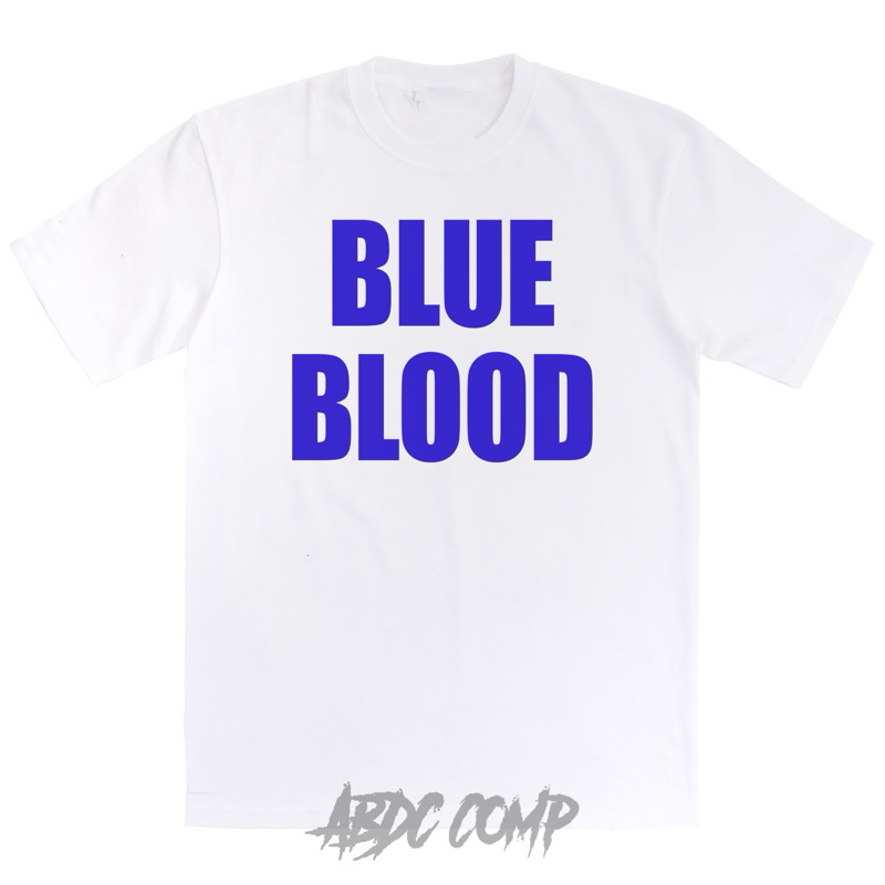 Blue Blood Casual Tshirt white - Kaos casual Blue blood Baju blue blood/kaos casual dewasa
