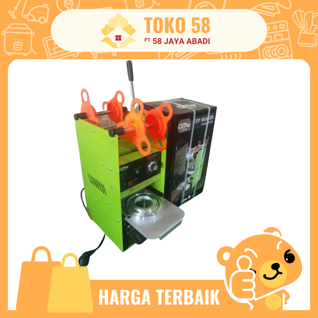 [COD] Mesin Press Minuman Cup Sealer QME QM-D8 500ml