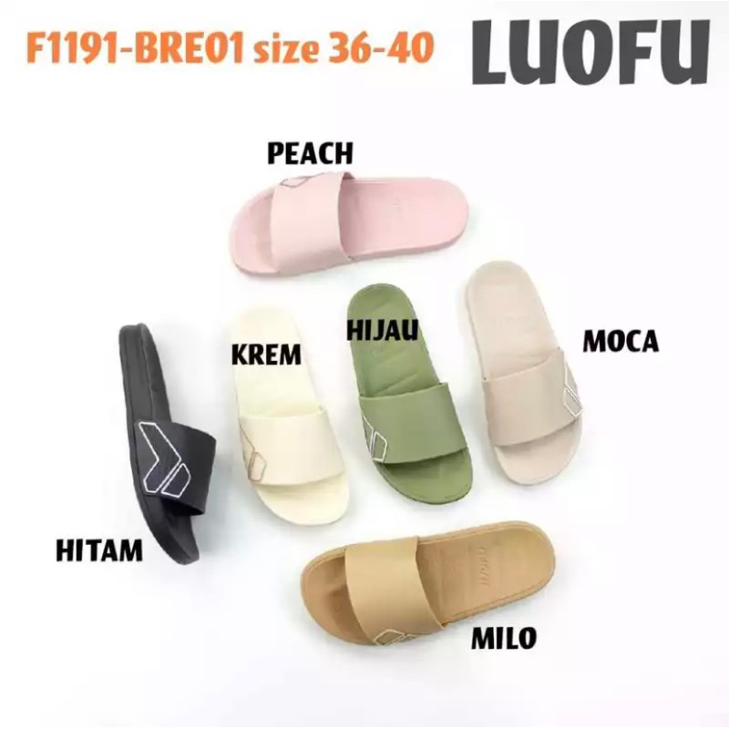 Sandal luofu Wanita Sandal jelly karet Sandal luofu Sandal Luofu import Size 36-40