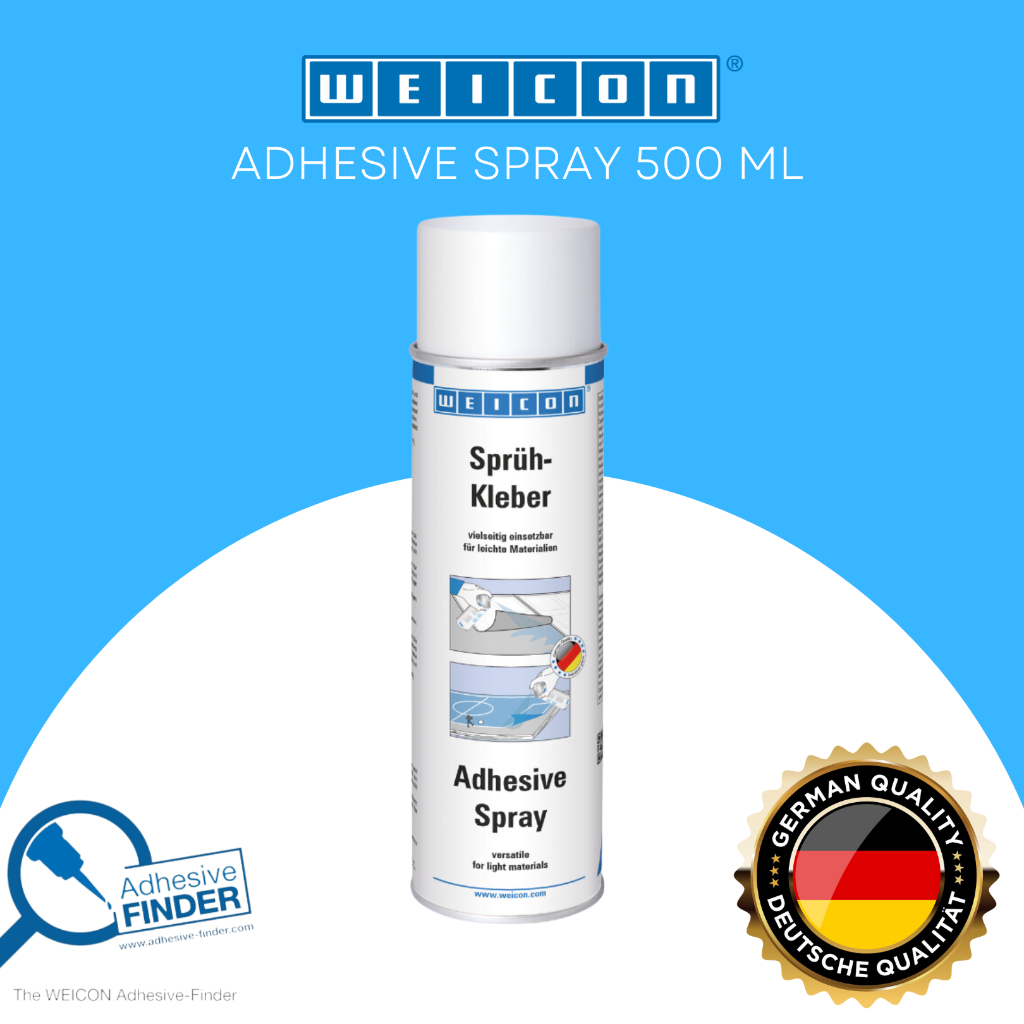 

WEICON Adhesive Spray 500ml Perekat Bahan Ringan Kertas Karton Gabus Tekstil dll