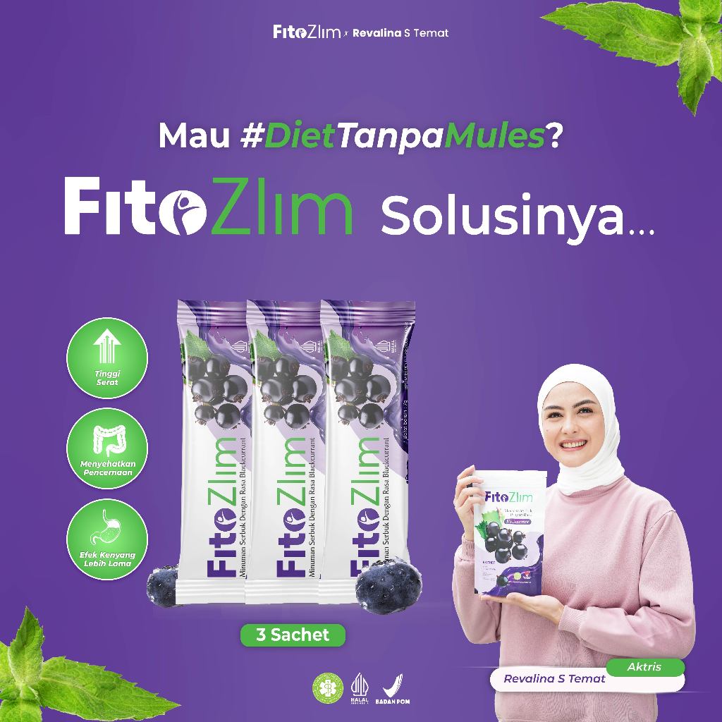 

Minuman Pelangsing Terbaru - Fitozlim Fiber 3 sachet