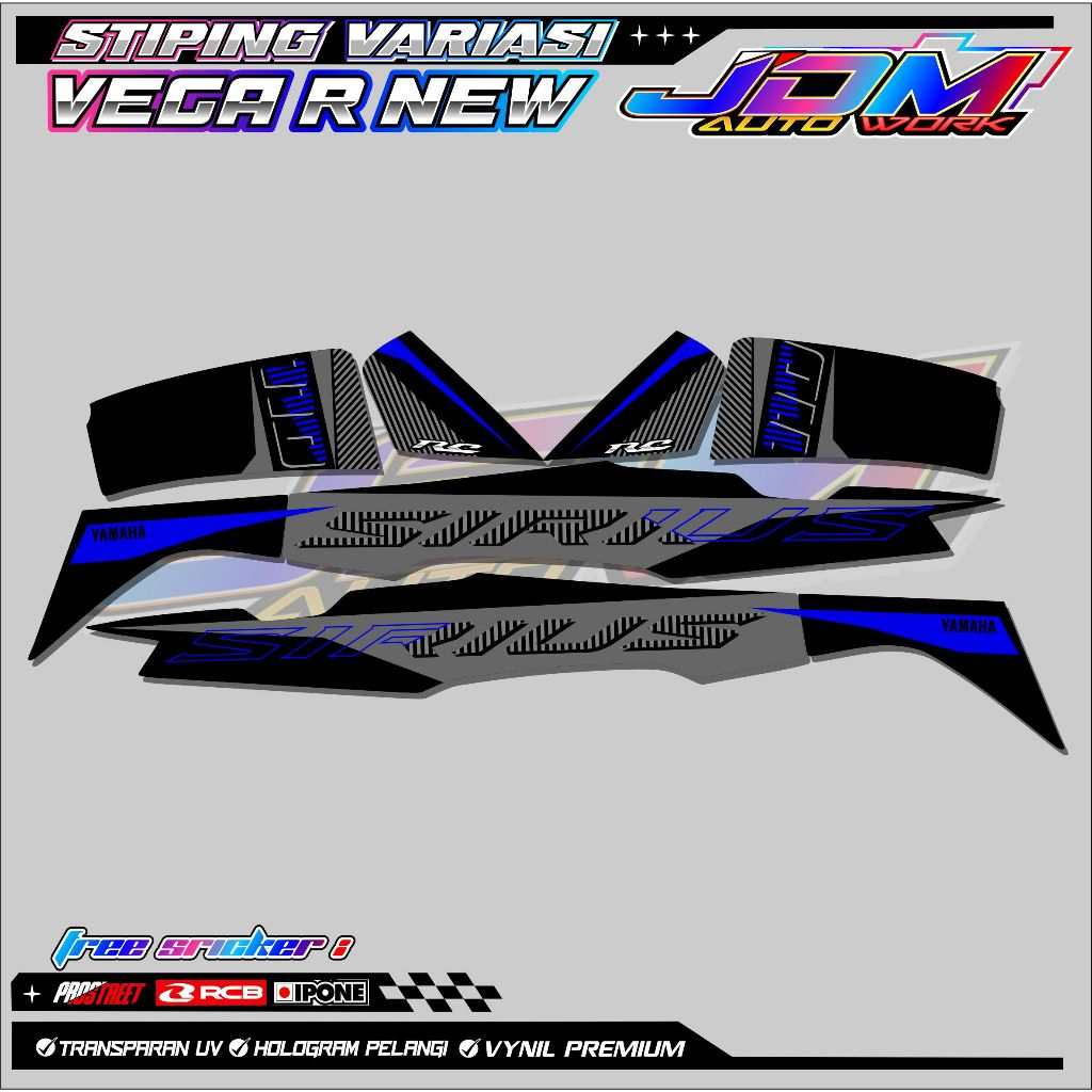 STRIPING VARIASI YAMAHA VEGA R NEW SIRIUS / STICKER LIST YAMAHA VEGA R NEW SIRIUS