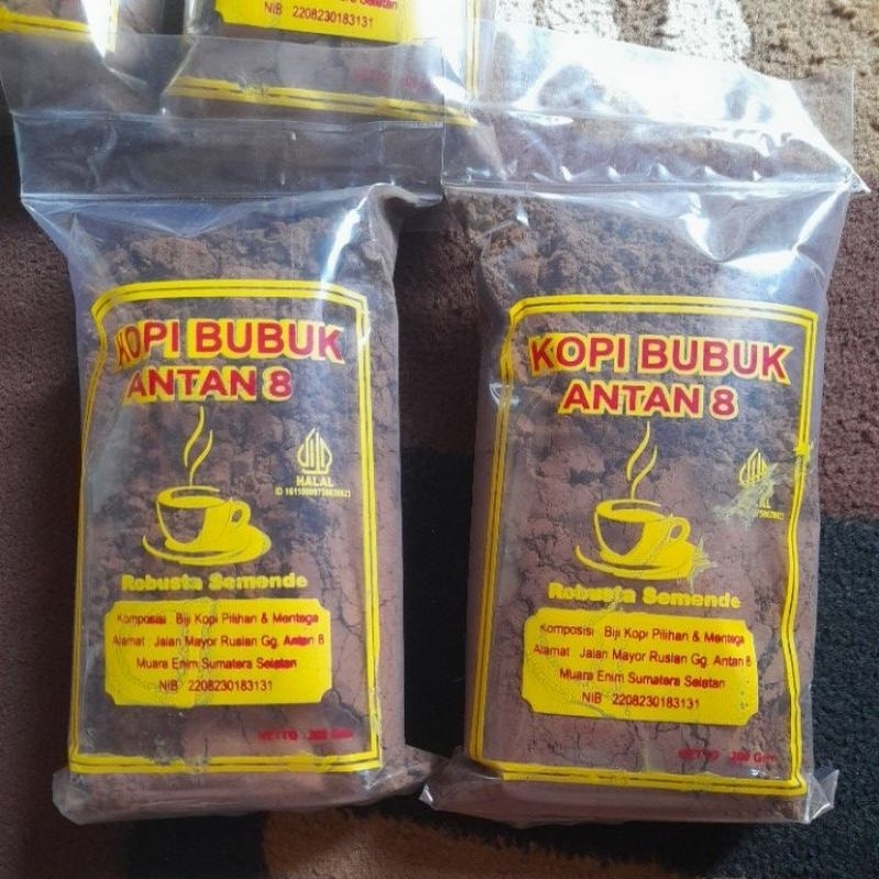 

KOPI BUBUK SEMENDO CAP ANTAN 8 BERAT KEMASAN 200g Rp. 27.000