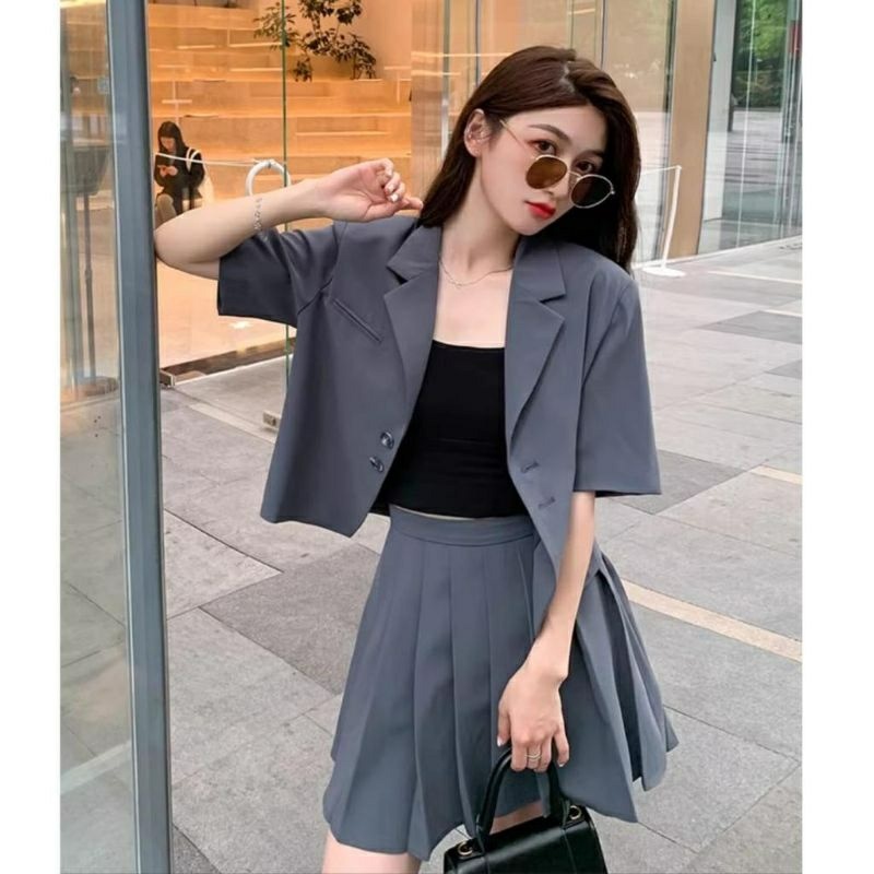 Set Starla Blazer Skirt - Setelan Fashion Wanita Premium || Setelan Jas + Rok Wanita Kerja