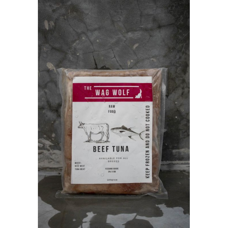 

THE WAG WOLF - Beef tuna raw food 500gr