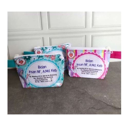

Dompet KB / Pouch Bidan/Souvenir Bidan Ukuran 15 x 10