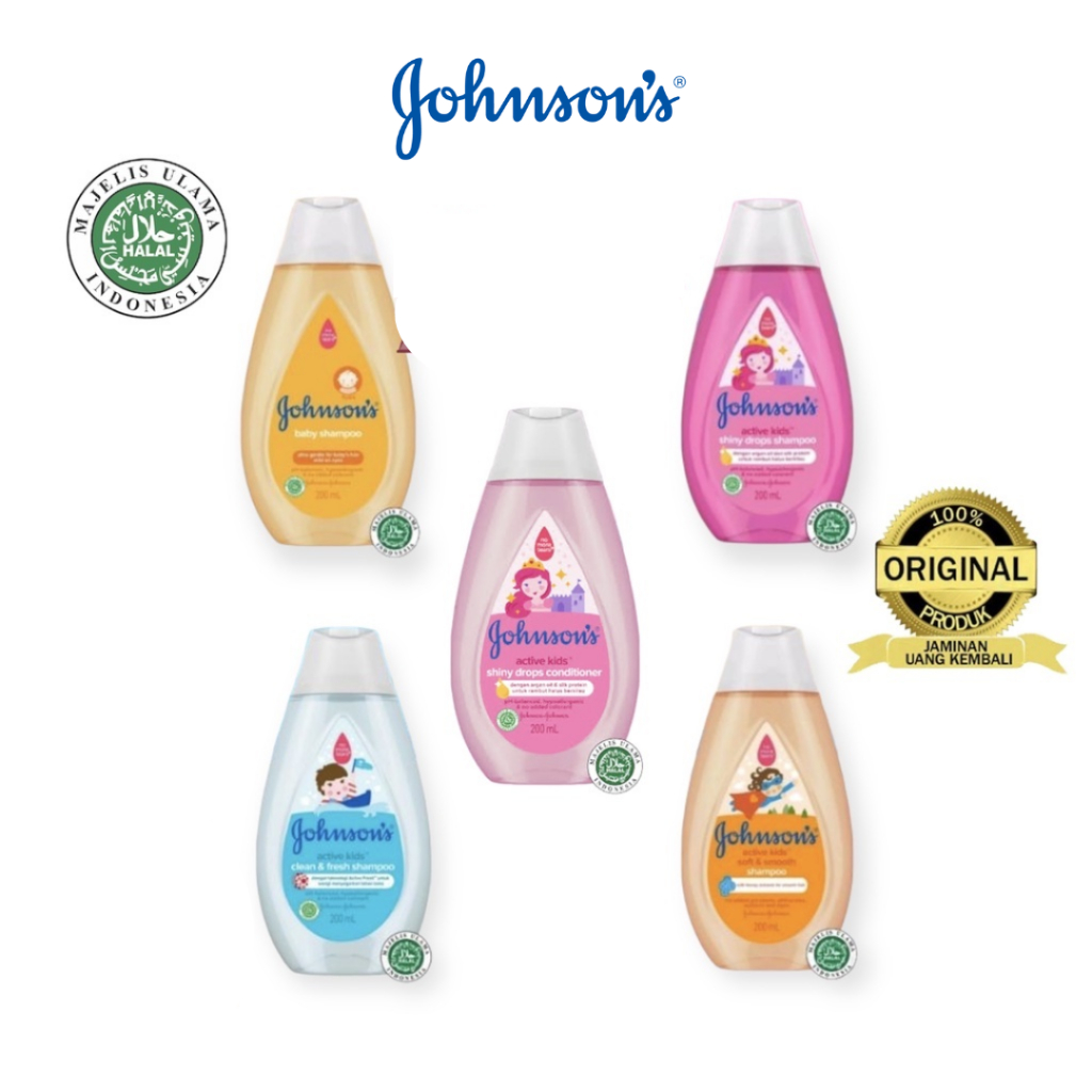 JOHNSON'S Johnson Baby Shampoo Conditioner 100ml 200ml - Sampo Bayi