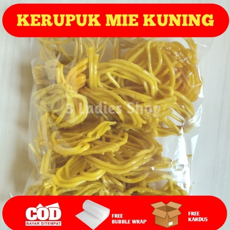 

KERUPUK MIE KUNING MENTAH KEMASAN 250 GRAM