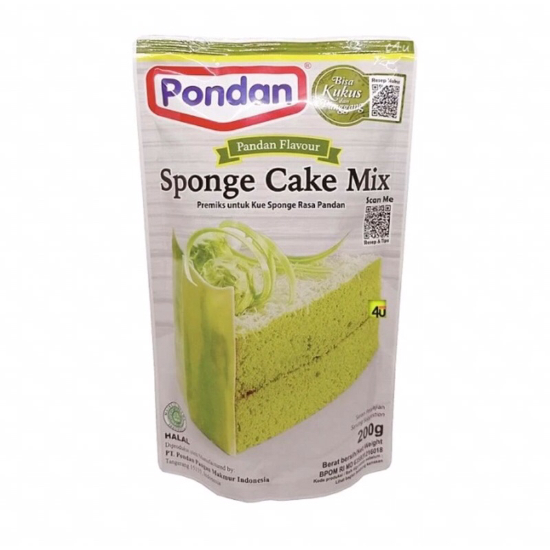 

Pondan Sponge Cake Mix rasa pandan 200 g