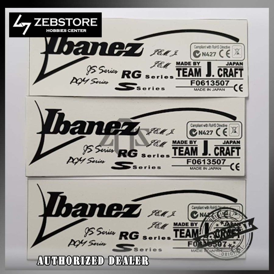 Stiker Sticker Decal Gitar Headstock Ibanez New Series