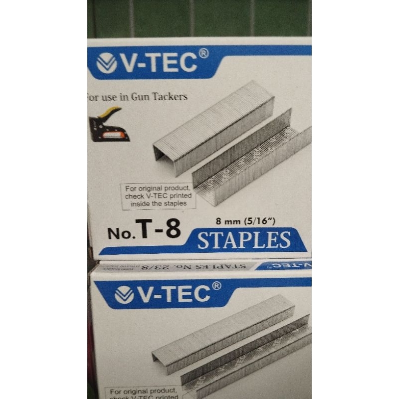 

STAPLES NO. T-8 T8 T 8 GUN TACKER STAPLES TEMBAK