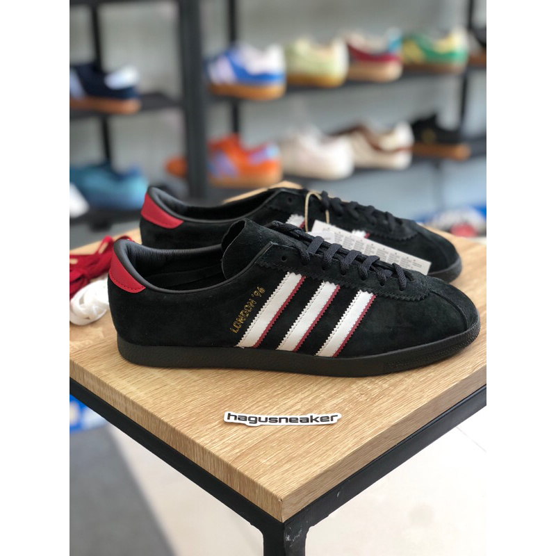 ADIDAS LONDON 96 [BLACK / WHITE ] #IH4773 HAGUSNEAKER GARANSI 100% ORIGINAL