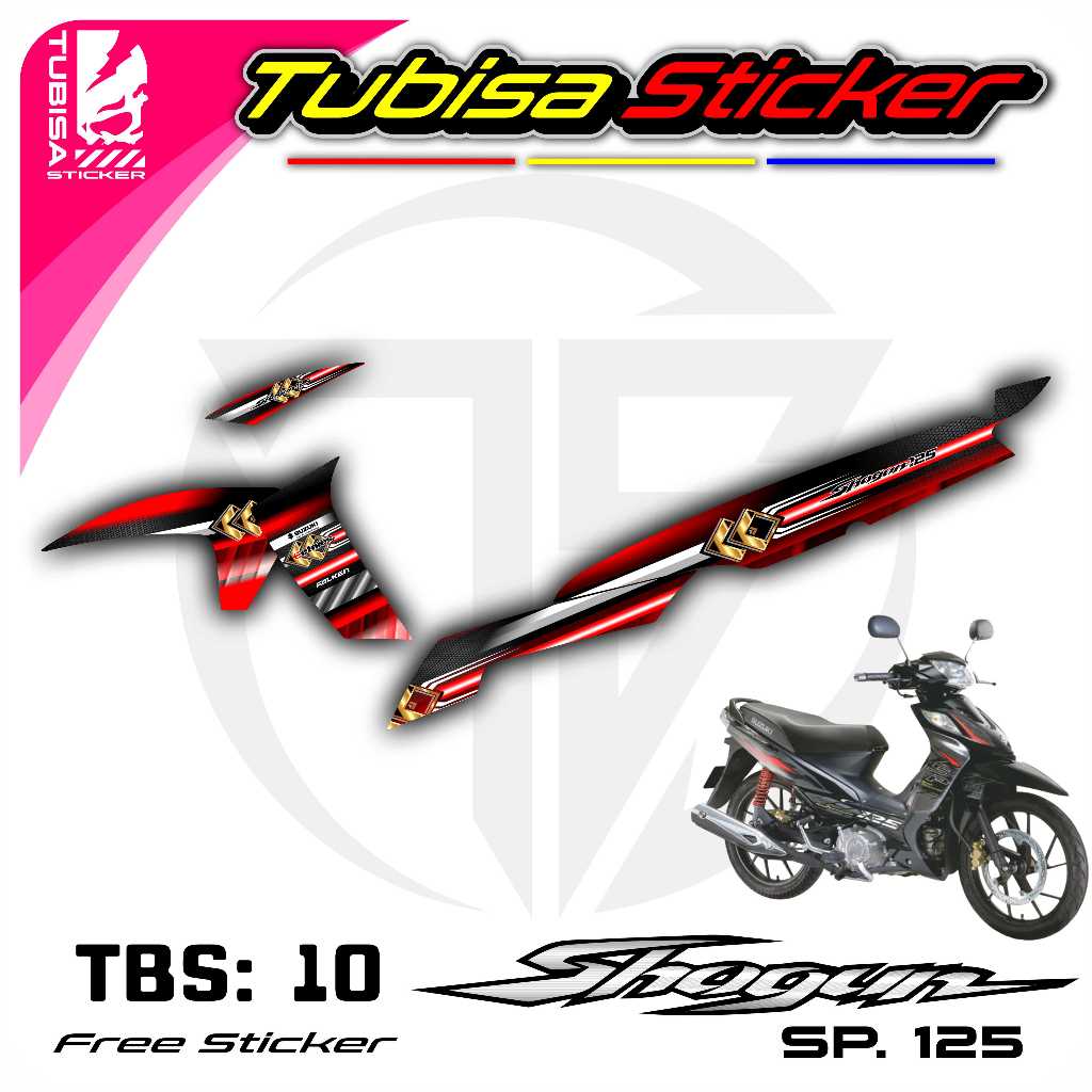 Sticker Striping New Shogun 125 SP- Stiker Striping Variasi Motor New Shogun 125 SP. TBS.10