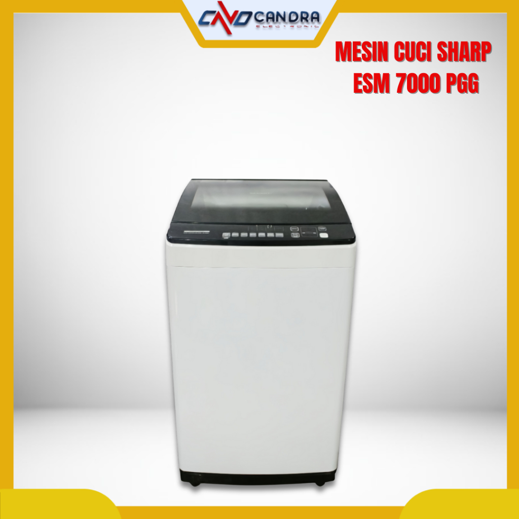 Mesin Cuci Satu Tabung Sharp 7KG ES-M 7000PGG/Mesin Cuci 1 Tabung