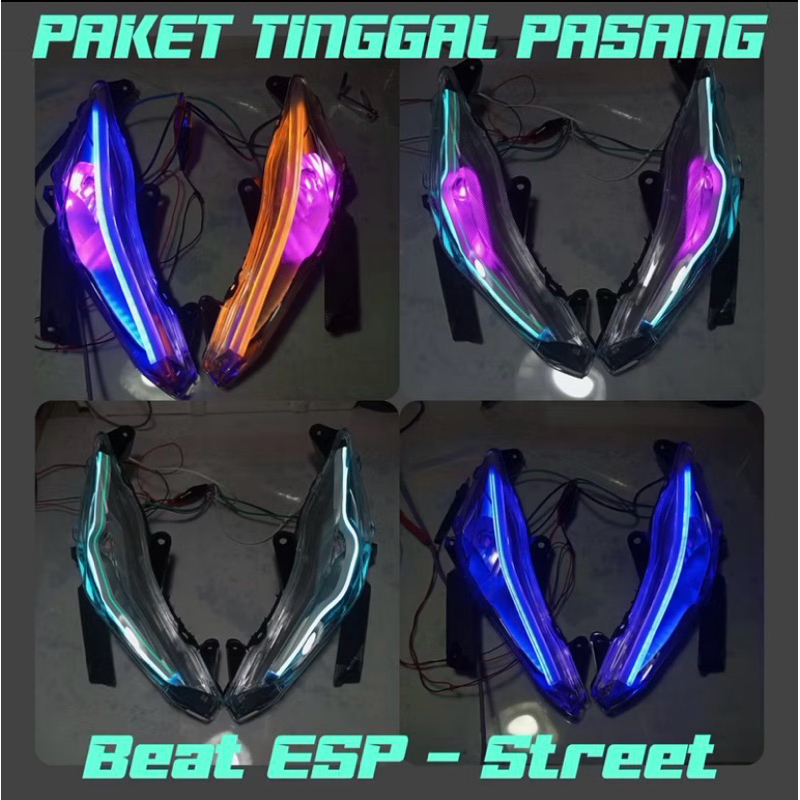 CUSTOM ALIS BEAT STREET ESP 2016 - 2019 / PAKET REFLEKTOR + ALIS RUNNING DAN DIAM SEIN BEAT ESP STRE