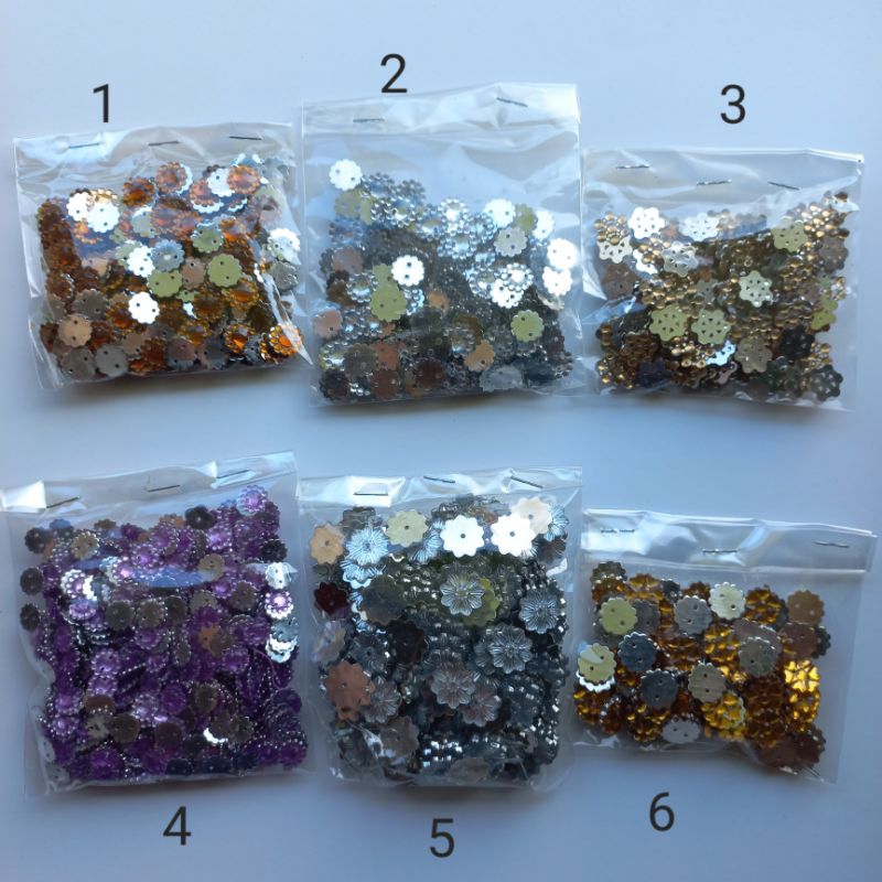 Mote manik payet bunga diamond akrilik kristal /lusin
