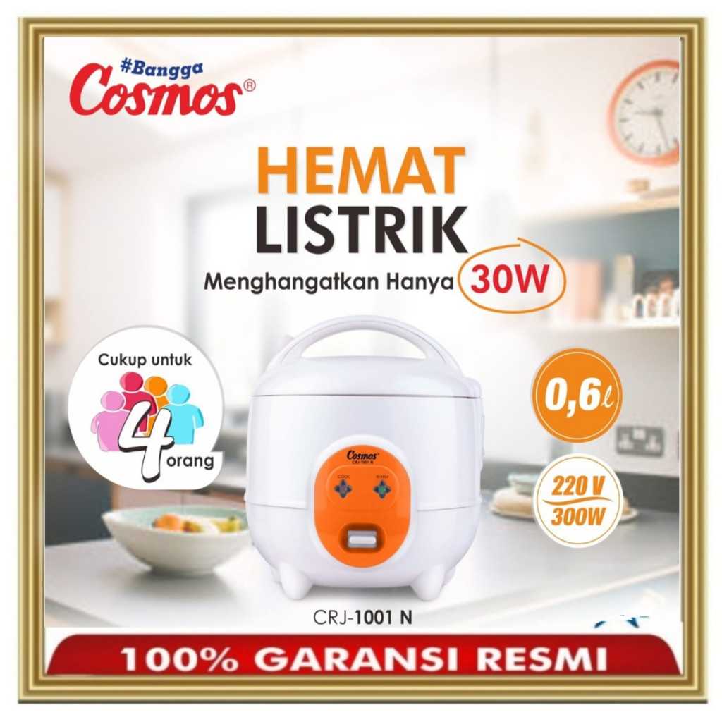 Rice cooker cosmos 0.6Liter | magic com cosmos CRJ1001