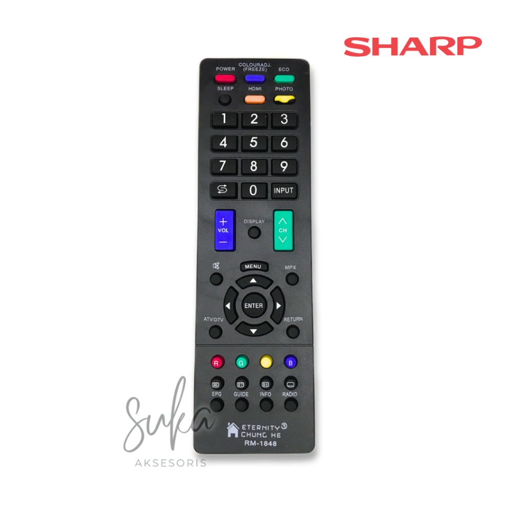 Remote Remot Tv Sharp Aquos 225 Led Lcd / Remote Sharp 225 / Remote Tv Led Sharp