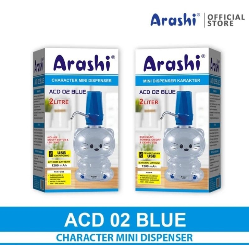 Arashi Dispenser mini karakter ACD 04 Arashi Dispenser mini karakter ACD 02 Biru