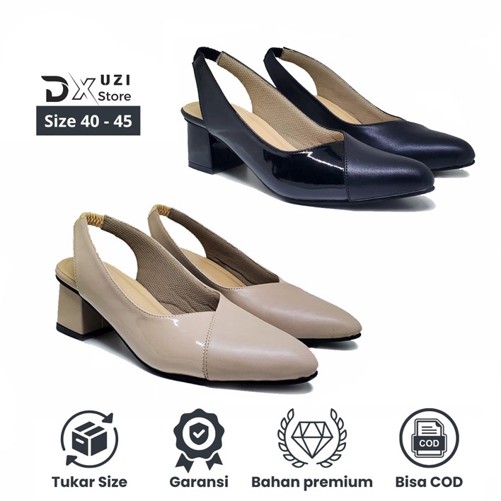 BIG SIZE - Sepatu Wanita Ukuran Jumbo Besar Heels Formal Casual Pesta Cewek Original