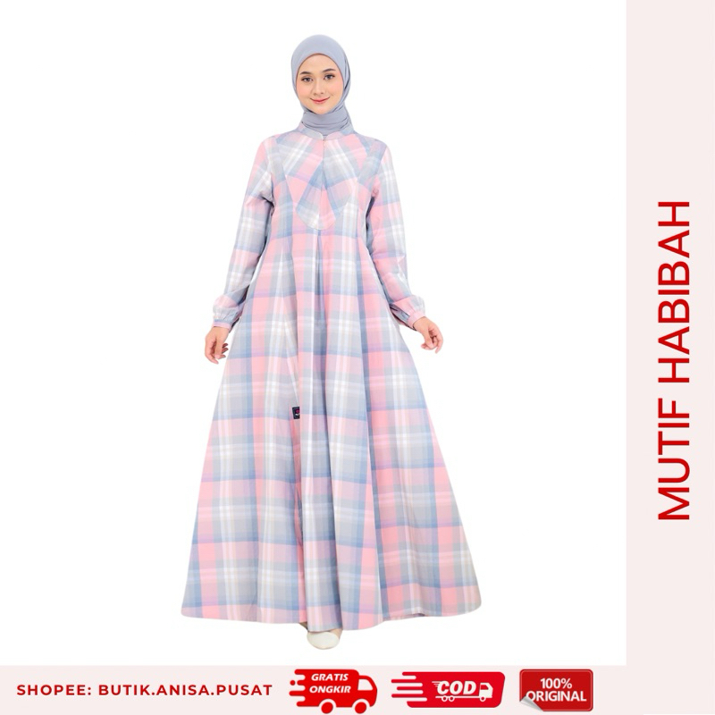MUTIF GAMIS HABIBAH MISTY ROSE  Busana Wanita Muslimah