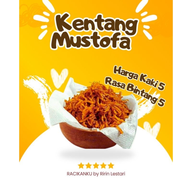 

Termurah Kentang Mustofa Racikanku by Ririn Lestari Cemilan Snack Lauk Keripik Kering