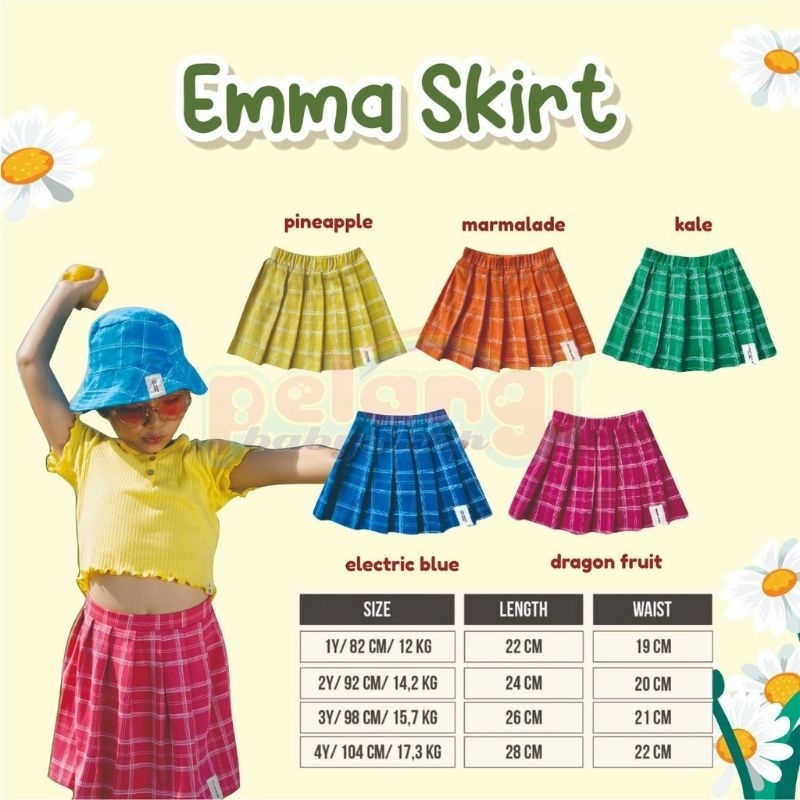 BOHOPANNA|BOHOPANNA ROK CEWE| BOHOPANNA EMMA FLARE SKIRT MURAH ELECTRIC BLUE