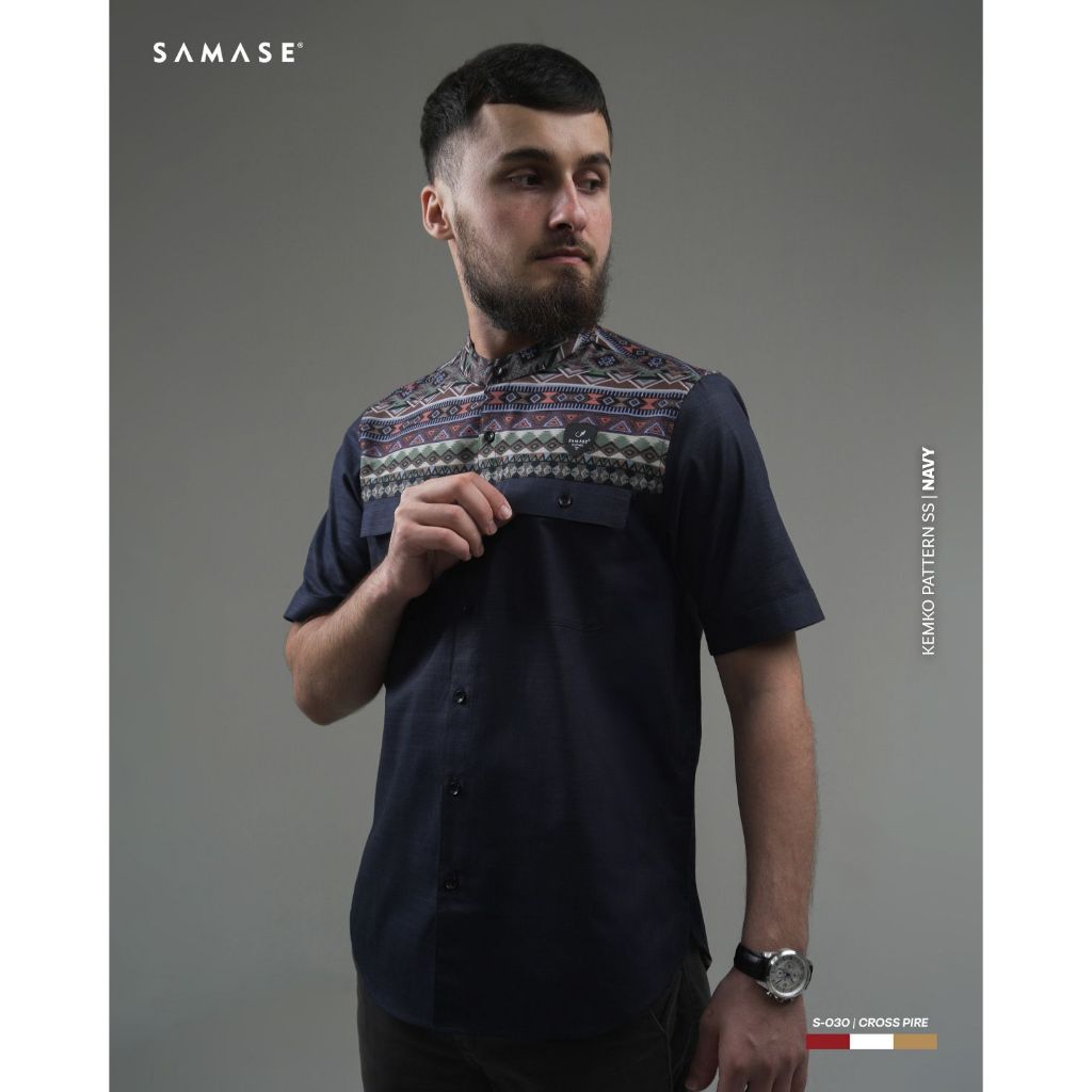SAMASE Original Kemko Pattern Kemeja Koko Heritage Batik S-030
