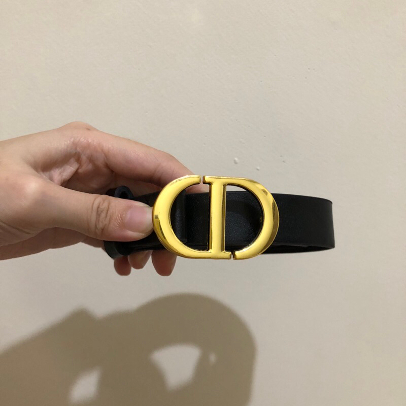 Christian Dior Ikat Pinggang Sabuk Hitam Black Belt