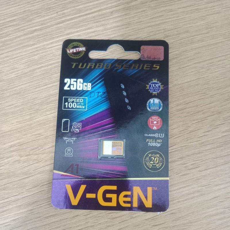 memory vgen v-gen micro sd 256gb original